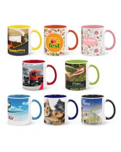 Custom Printed Two Tone Can Coffee Mugs