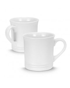 Flared Lip Coffee Mugs White Unbranded