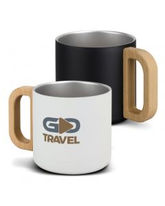Wooden Handle Vacuum Mugs